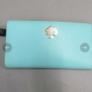 Kate Spade blue leather wallet